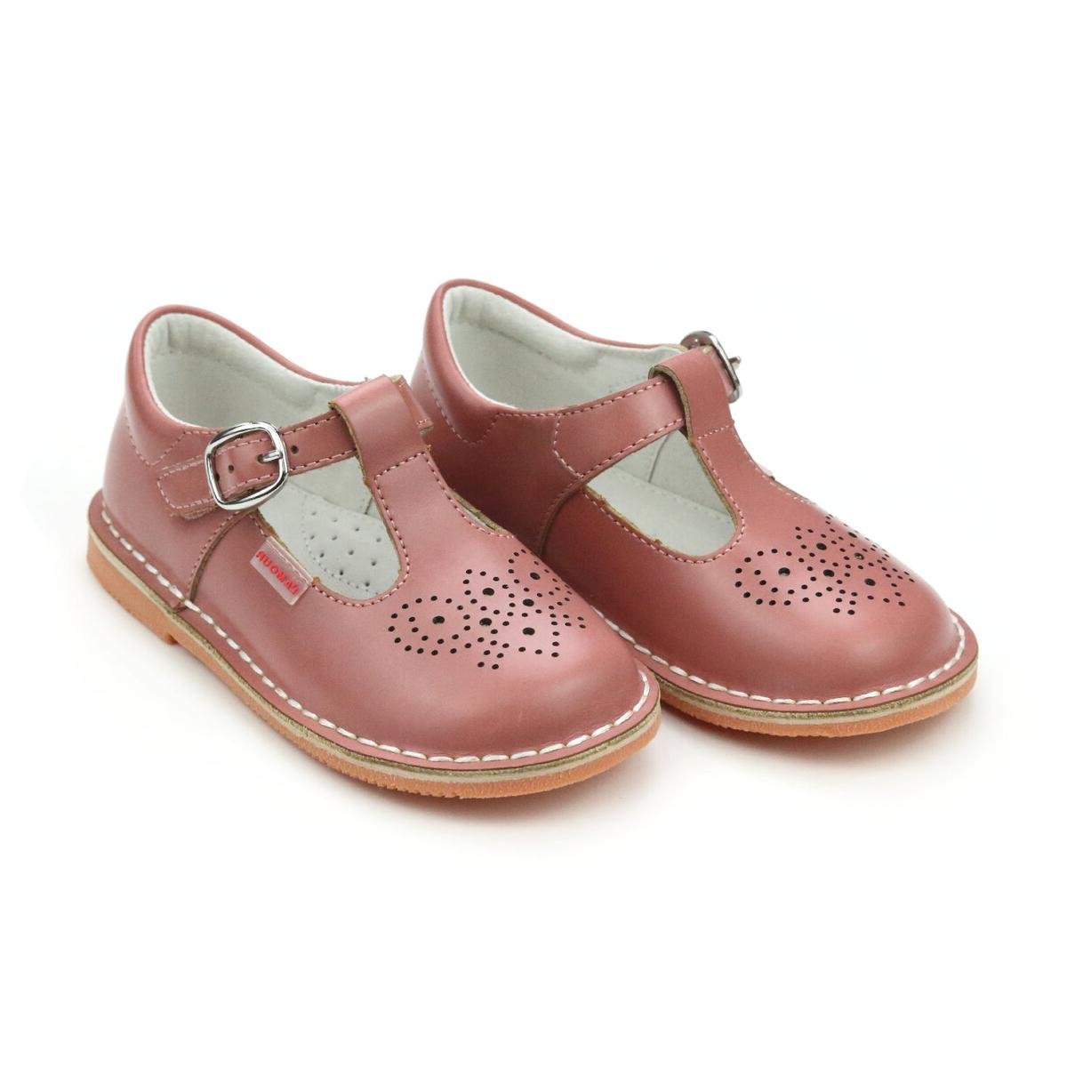 Girl's Ollie T-Strap Perforated Shoe