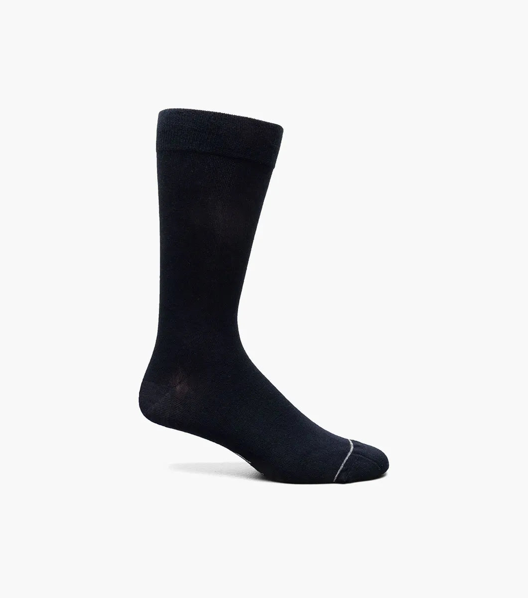 Men's Bamboo Flat Crew Dress Socks