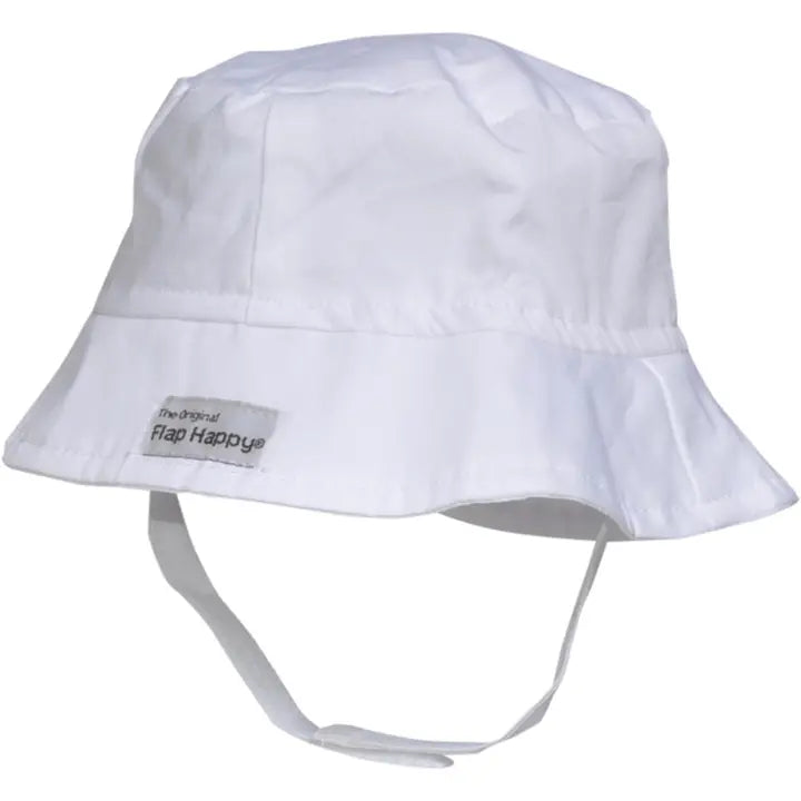 Boy's/Girl's Kids UPF50+ White Bucket Hat
