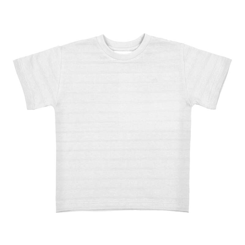 Boy's Cream Rib Crew Sweater