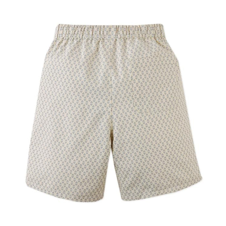 Boy's Sand Short Black Geo Print