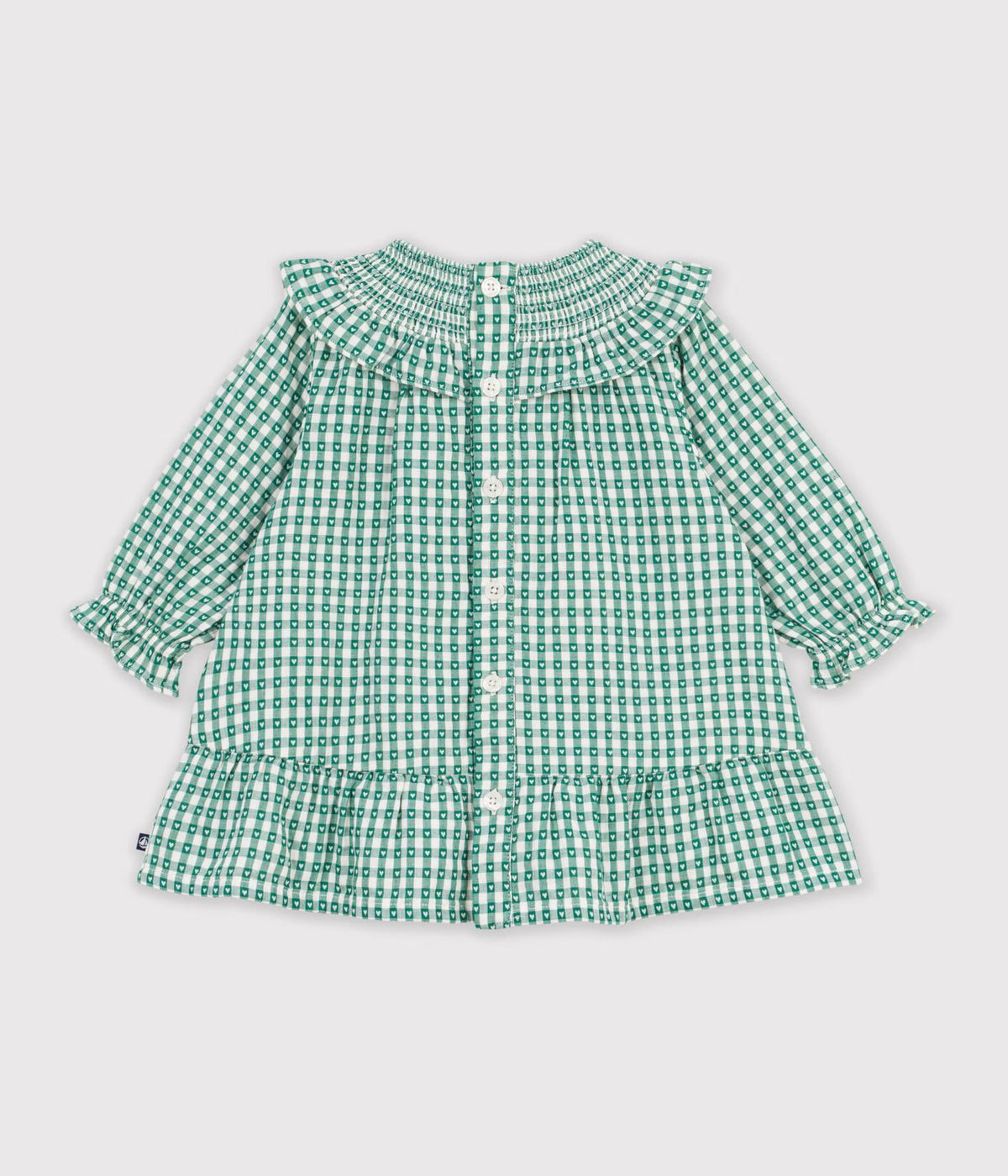 Green Heart Print Dress