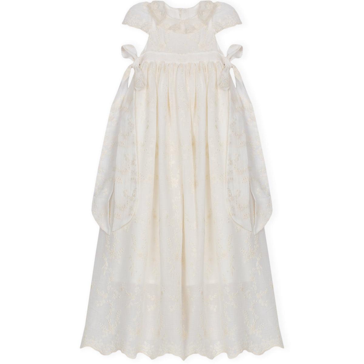 Ecru Lace Christening Gown