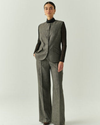 Grey Tweed Waistcoat Vest