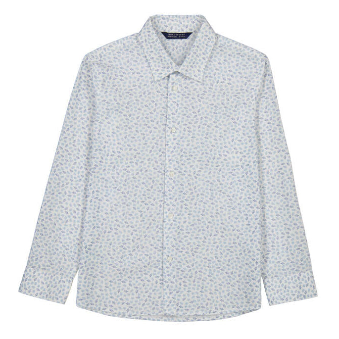 Boy's Blue Print Shirt