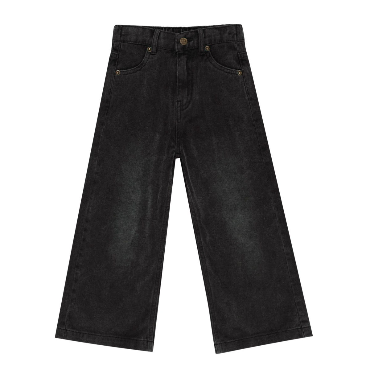 Girl's Rylee Cru Vintage Black Wide Leg Pant
