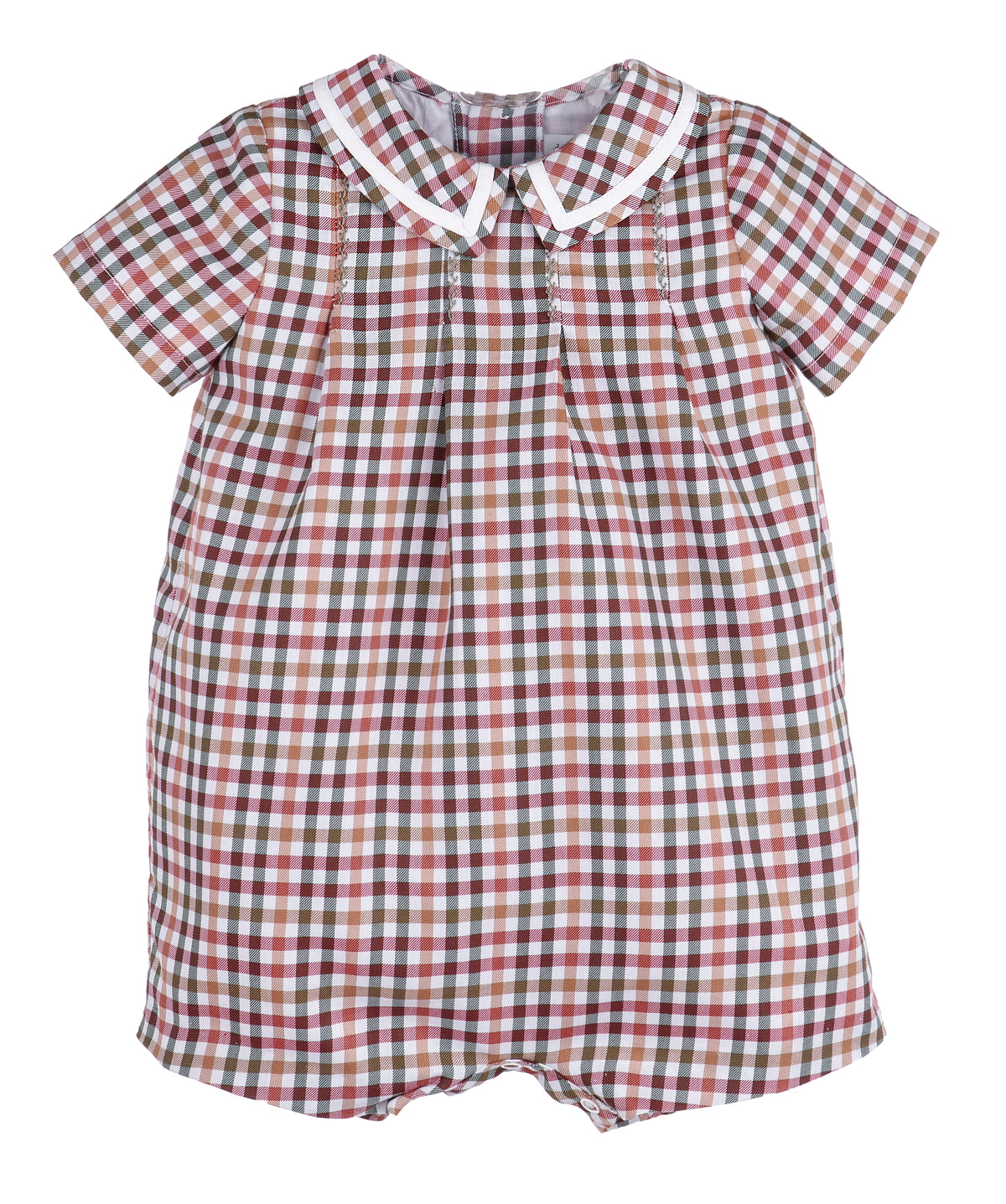 Multi Check Short Romper