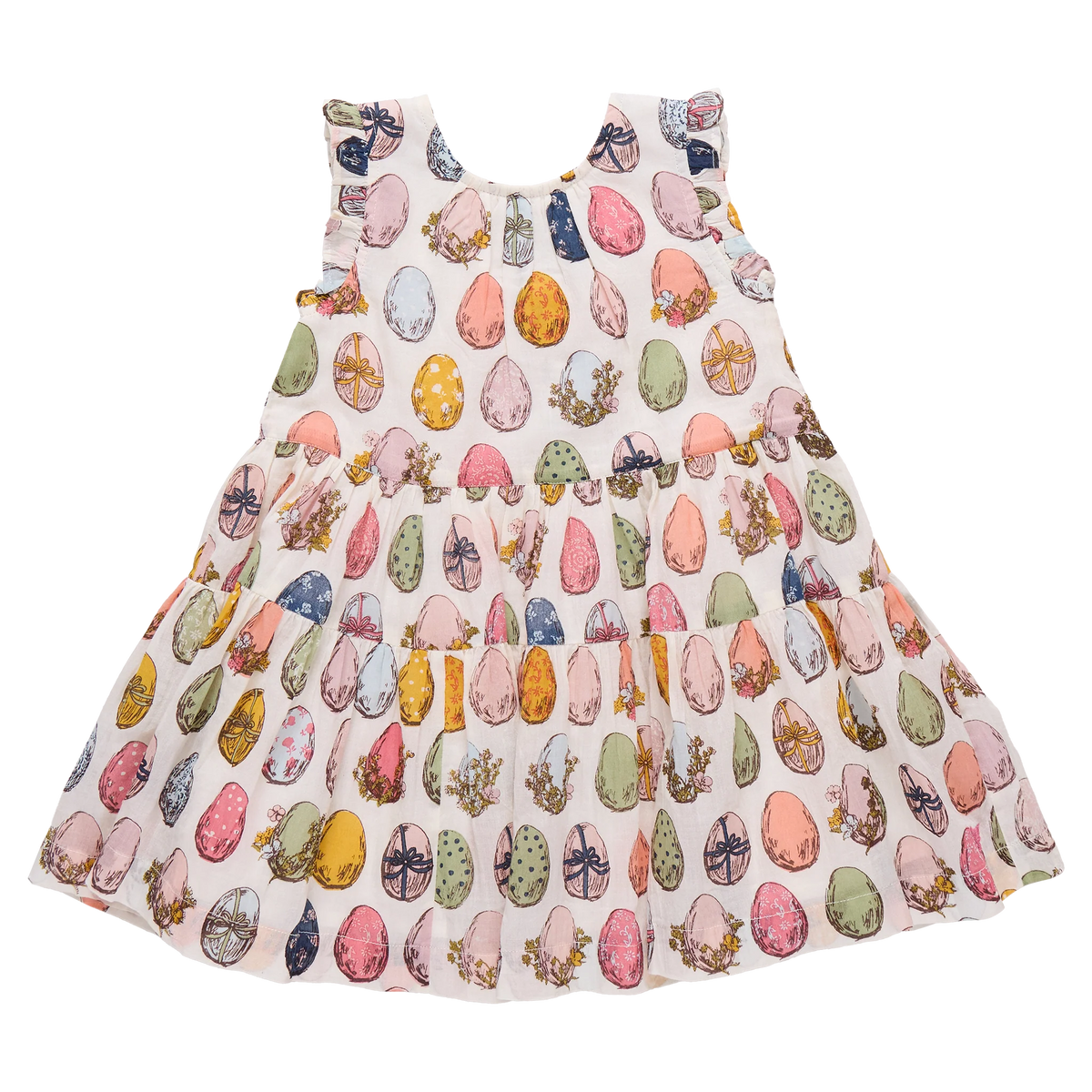 Pink Chicken Eloise Multi Eggs Ruffle Dress