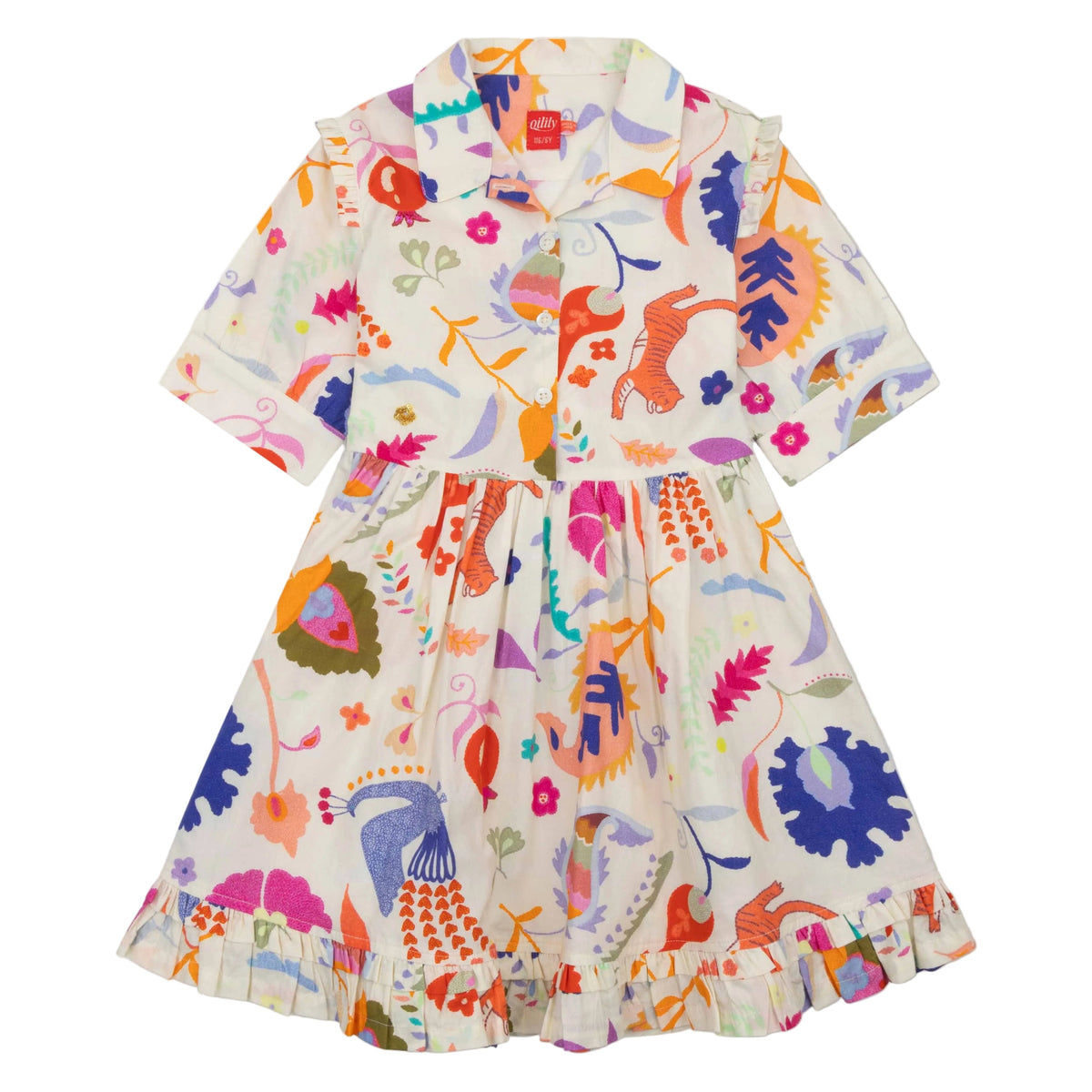OIlily Dounia Multi Bright Shirt Dress