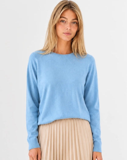 Sky Blue Classic Crew Sweater