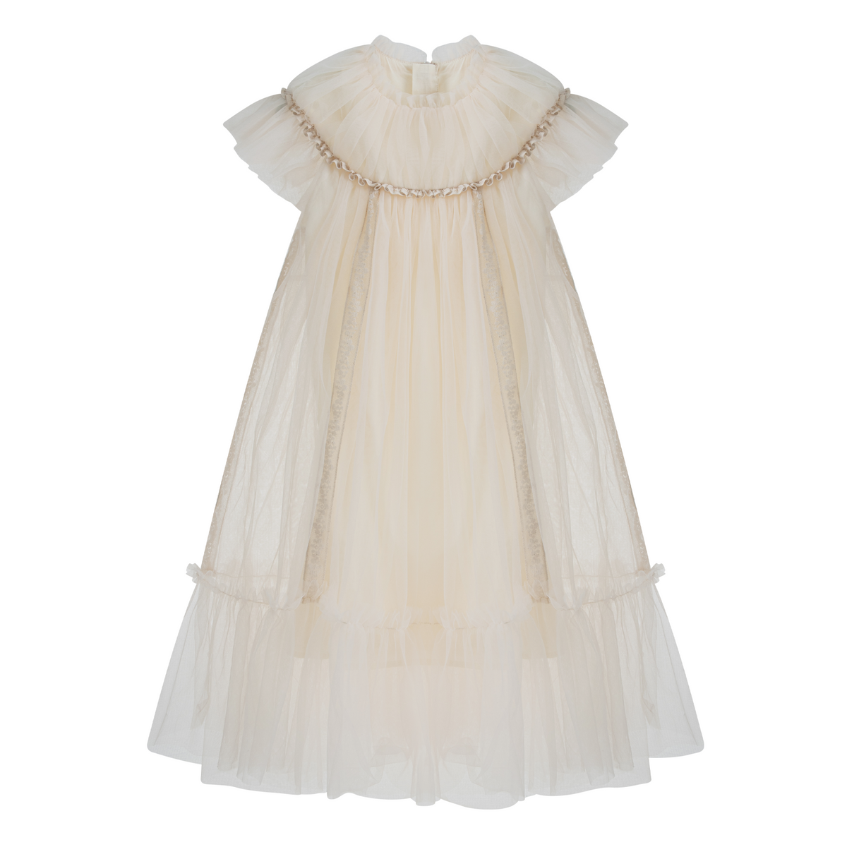 Italian Marisol Cream Tulle Float Dress