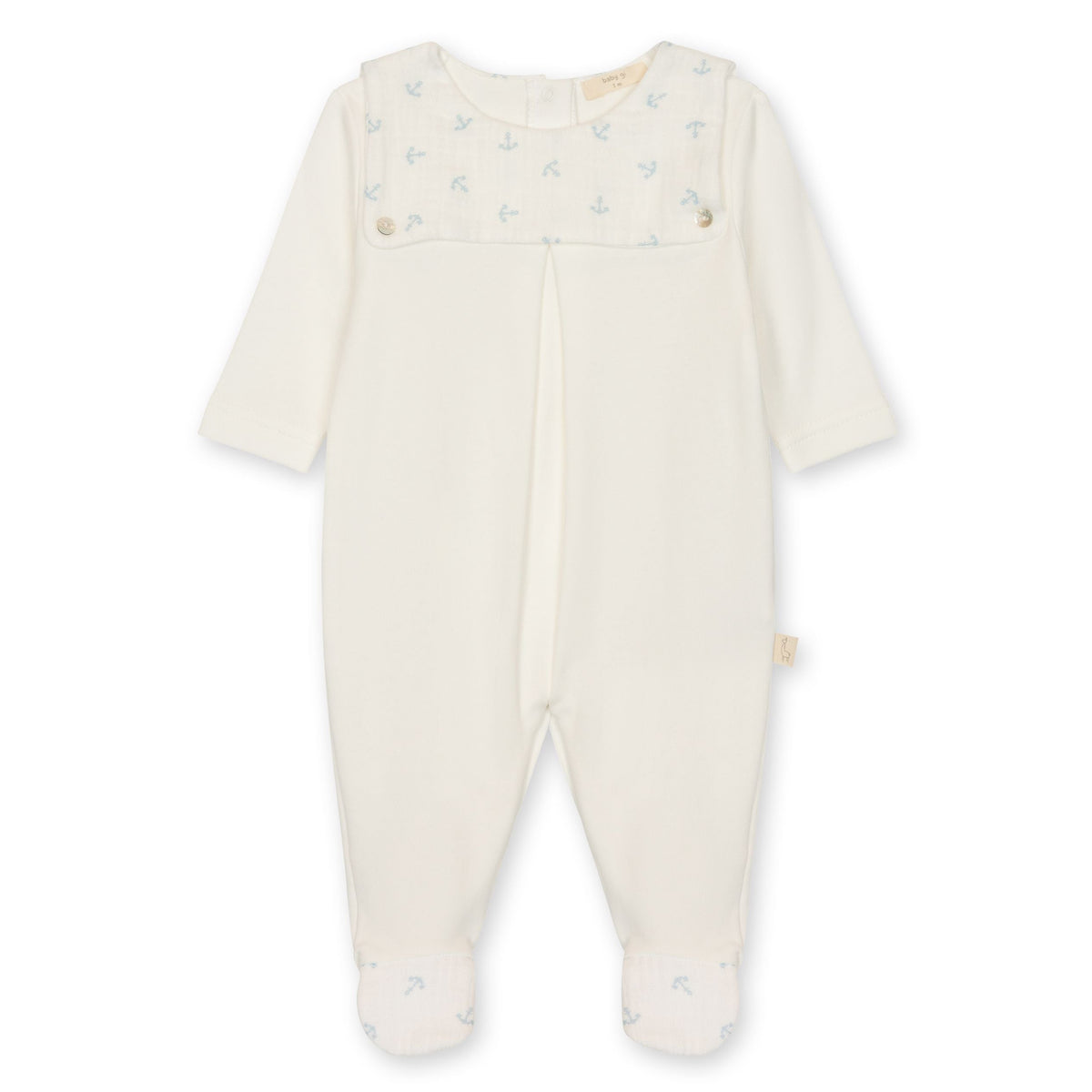 White Footie Gauze Anchor Collar