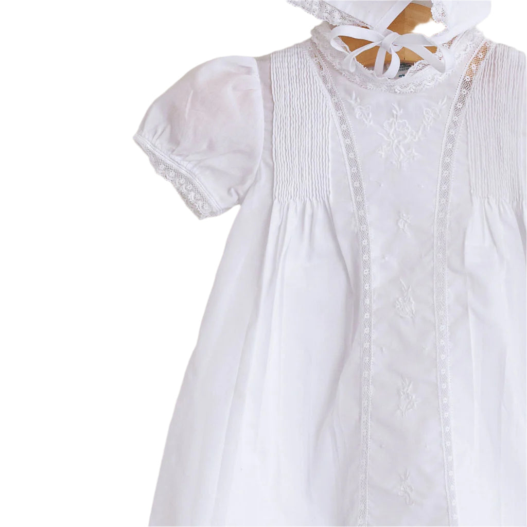 Embroidered Panel Gown
