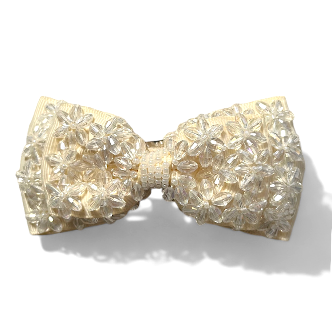 Girl's Hair Clip Daisy Crystal Bow