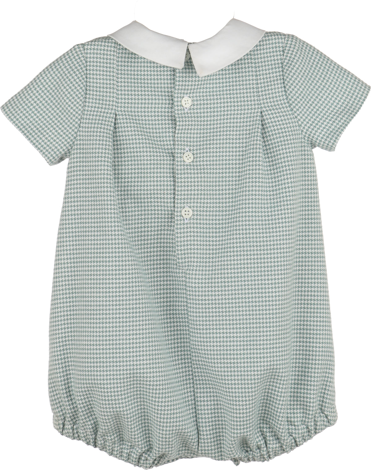 Green Check Smock Romper
