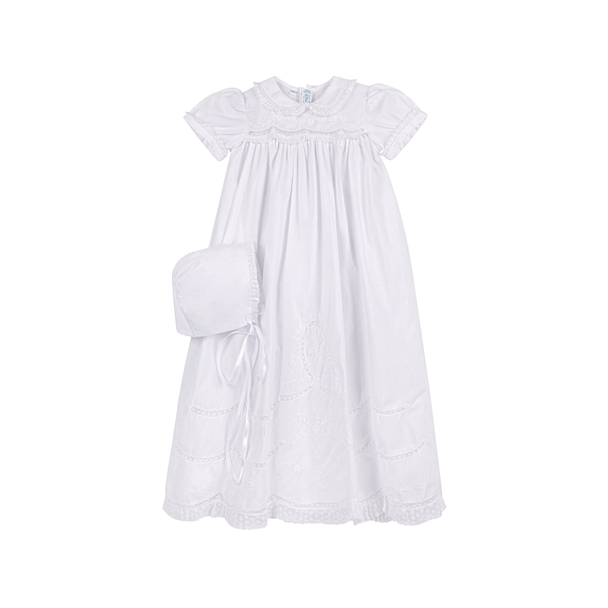 Girl's Scalloped Lace Gown