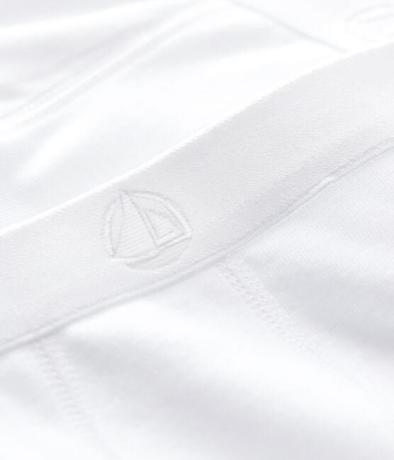 Boy's Petit Bateaun White Boxers 2pk