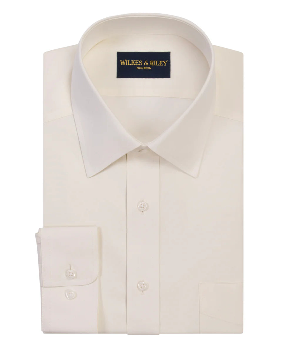 Men's Ecru Pinpoint Shirt WR