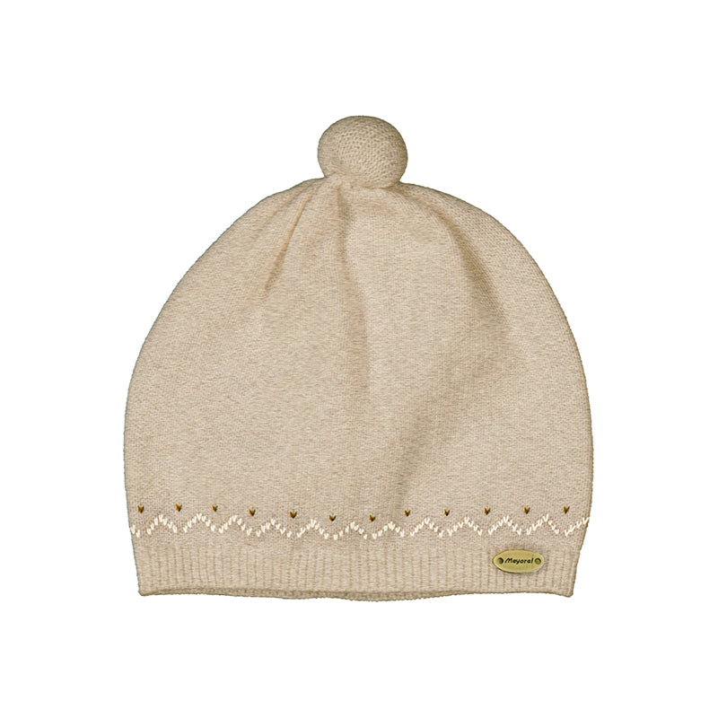 Knitted Small Pom Cap
