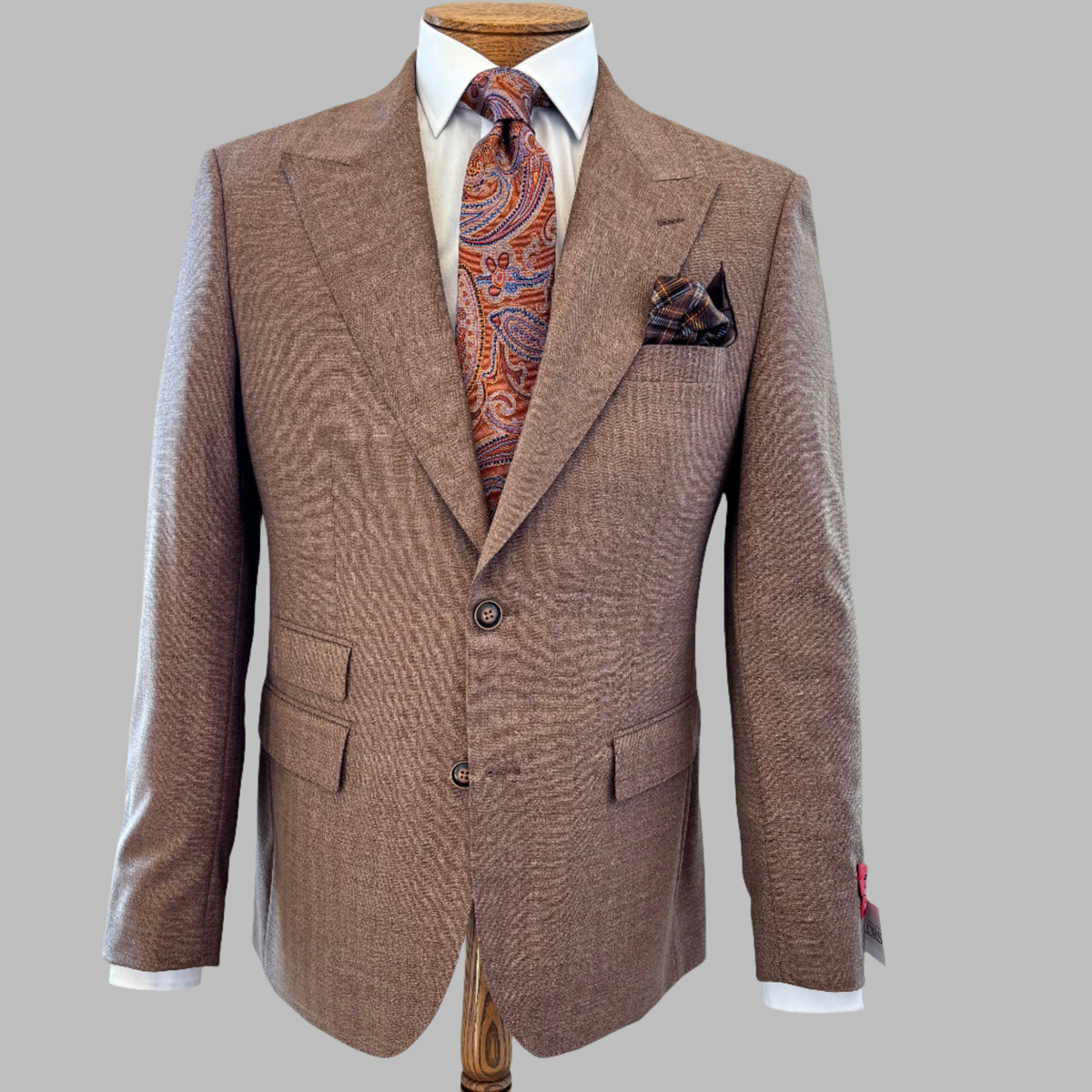 Men's Cinnamon Plaid Suit (Luca) MA