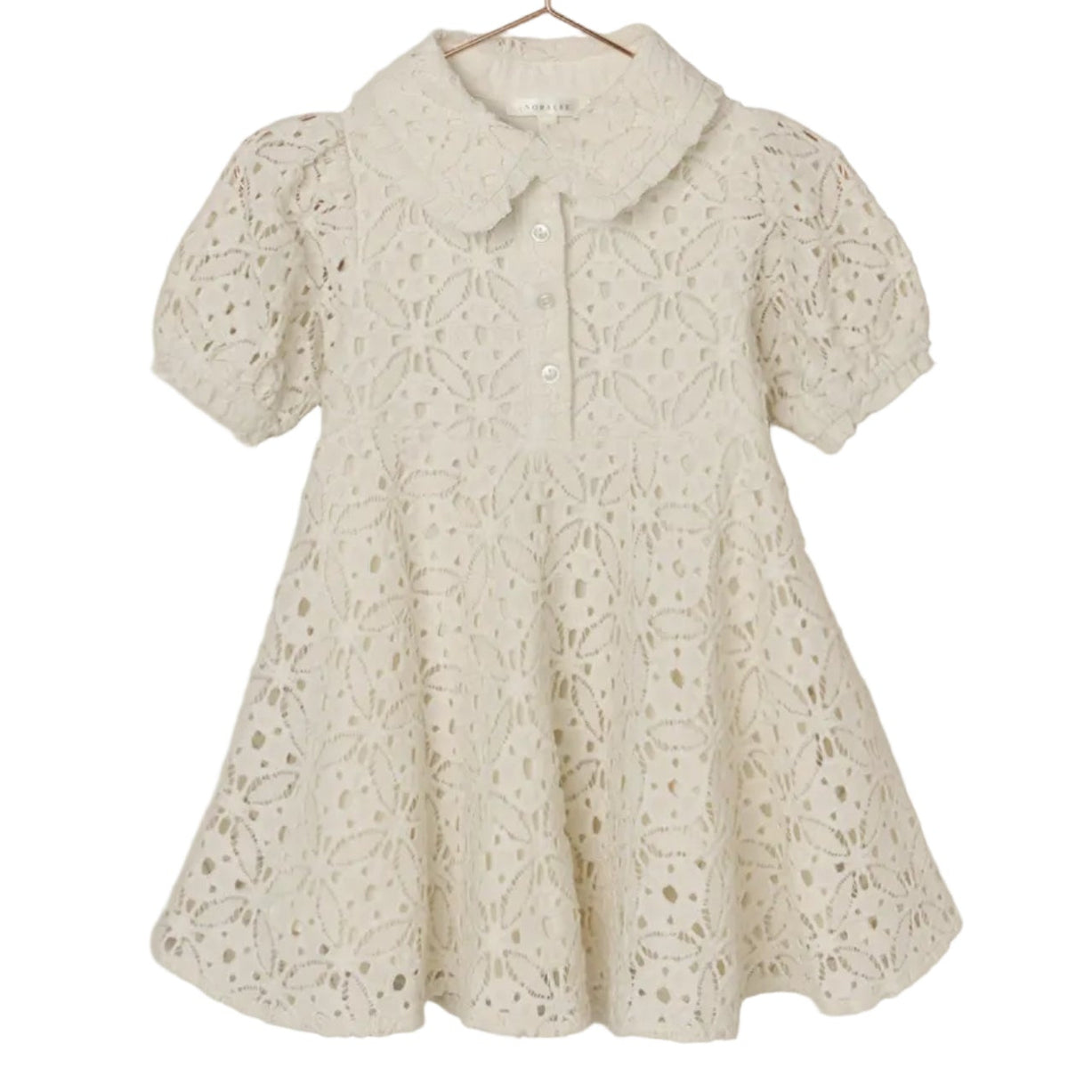 Nora Lee Sara White Eyelet Dress