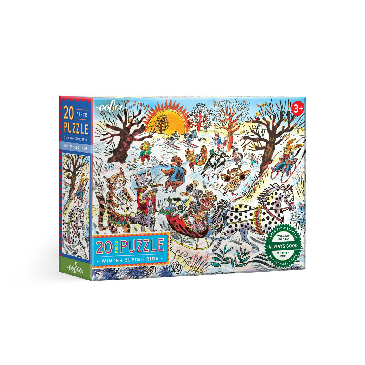 Winter Sleigh Ride 20 Piece Puzzle