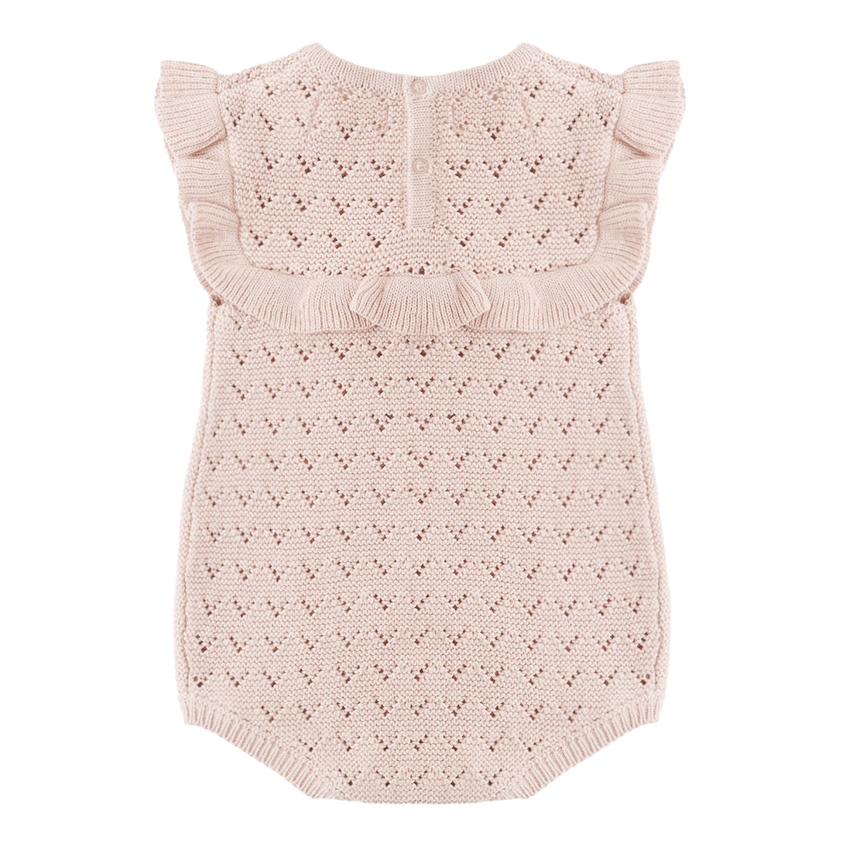 Blush Pointelle Romper Quincy Mae