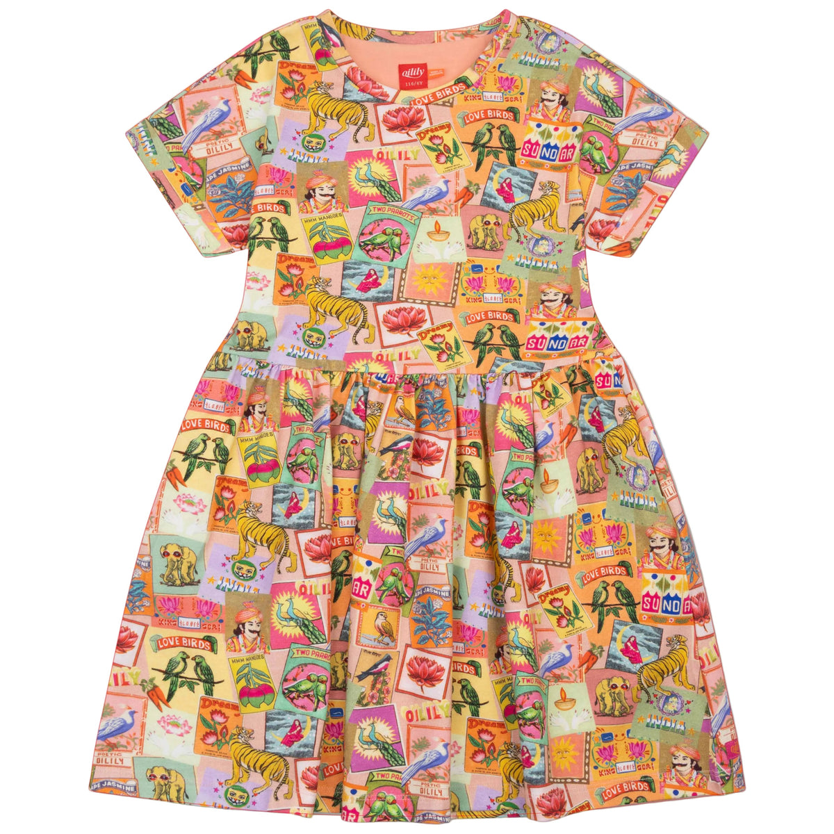 Oilily Multi Seed Print Knit Dress