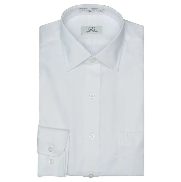 Men's White Royal Oxford Shirt CS