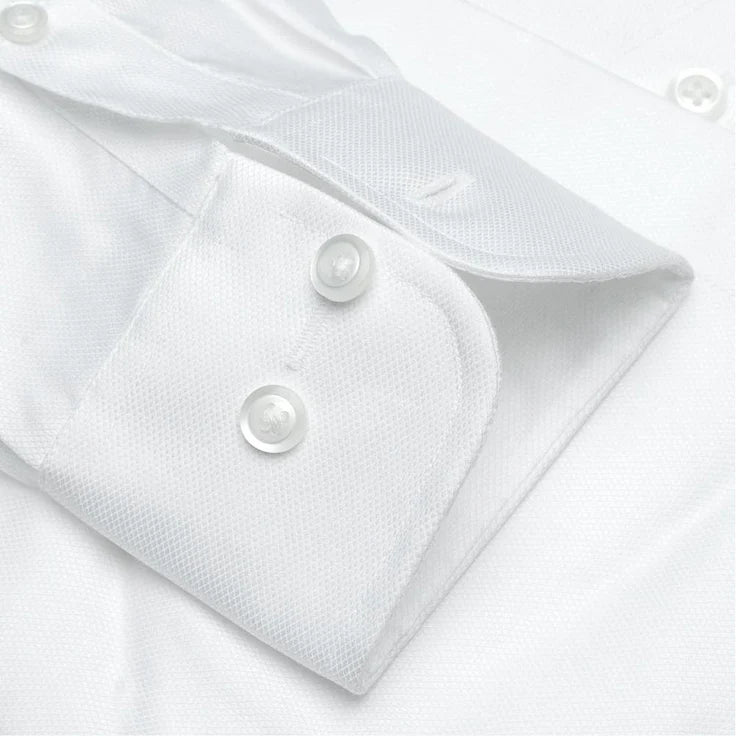 Men's White Royal Oxford Shirt CS