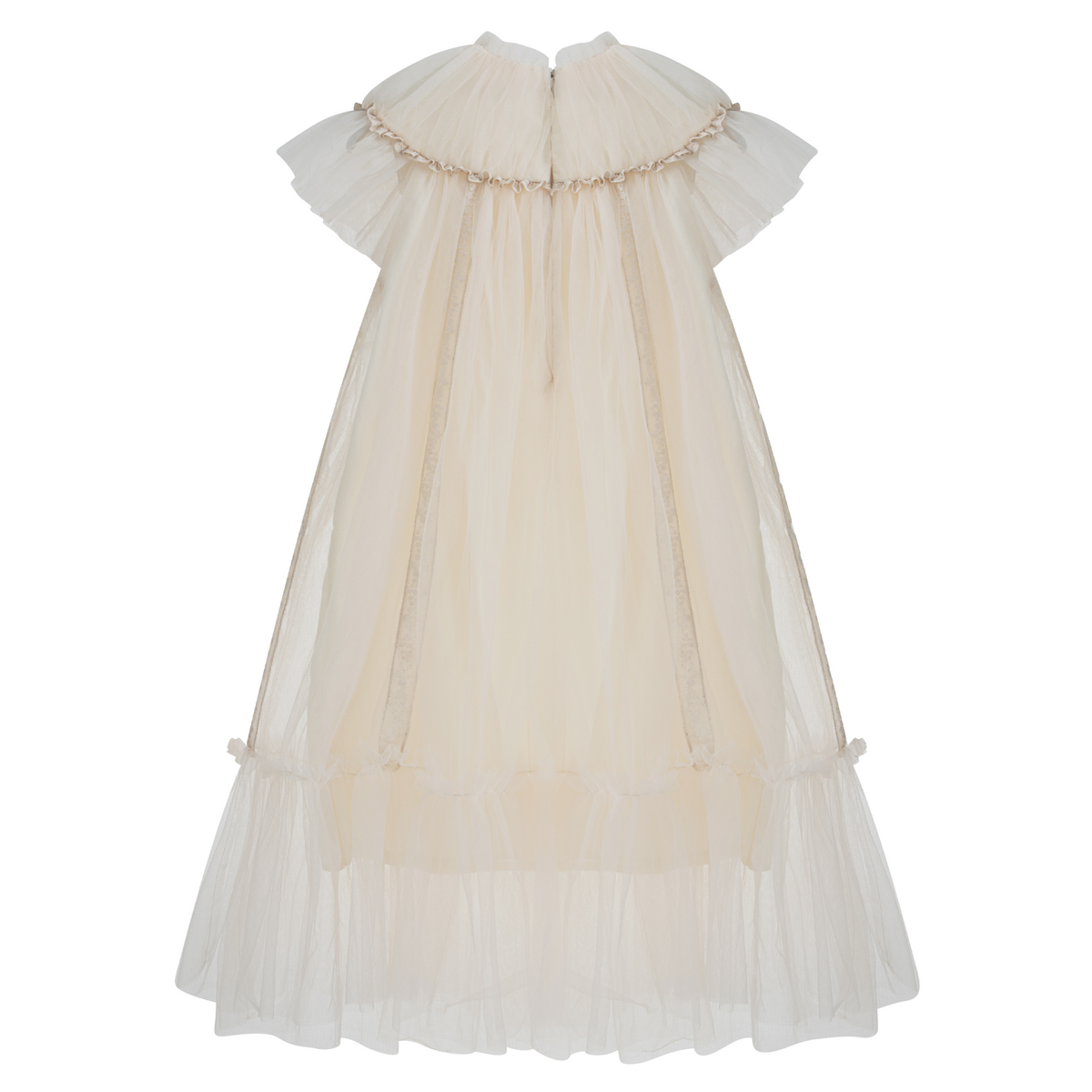 Italian Marisol Cream Tulle Float Dress