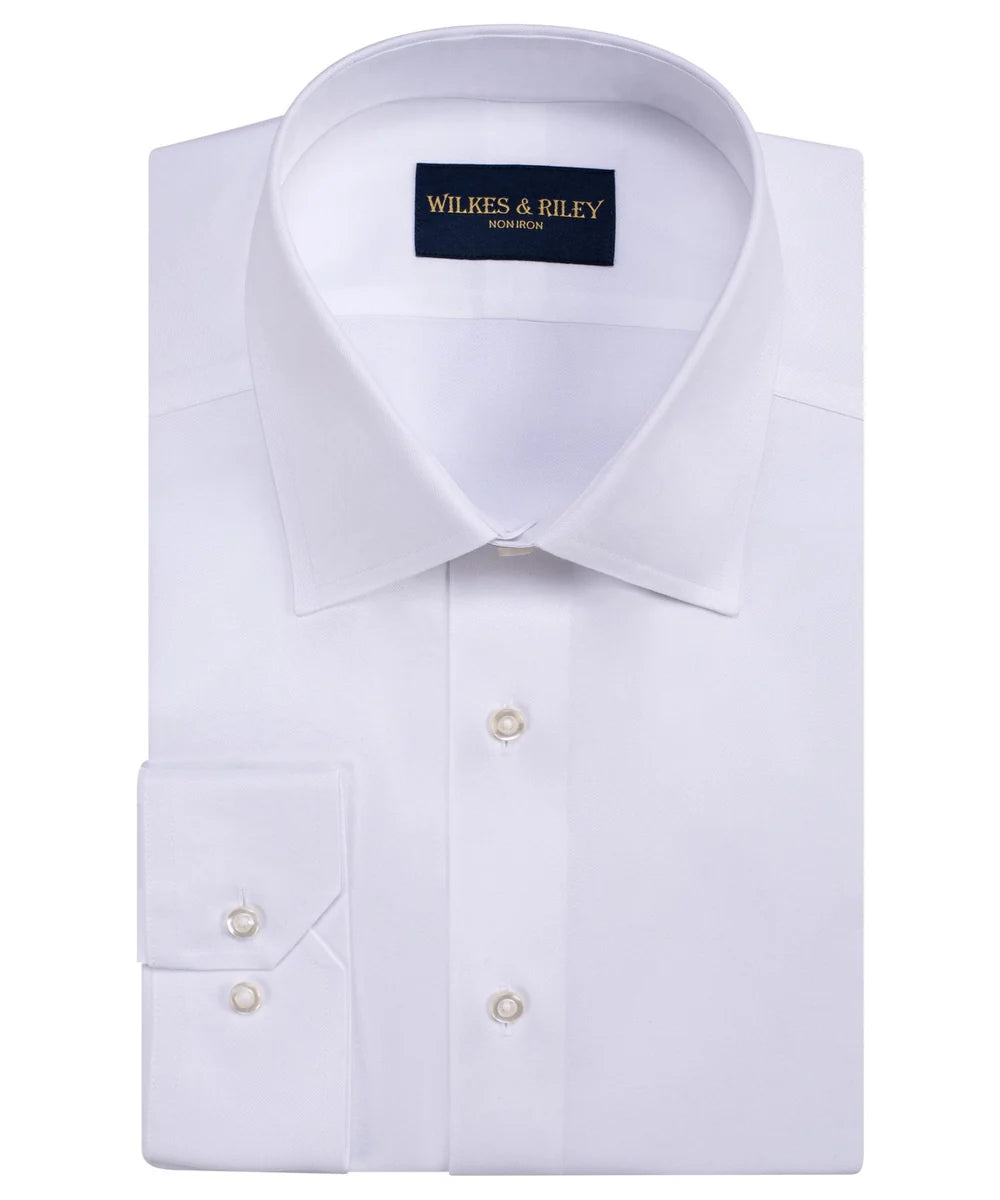 Men's White Ultra Fine Twill Shirt WR