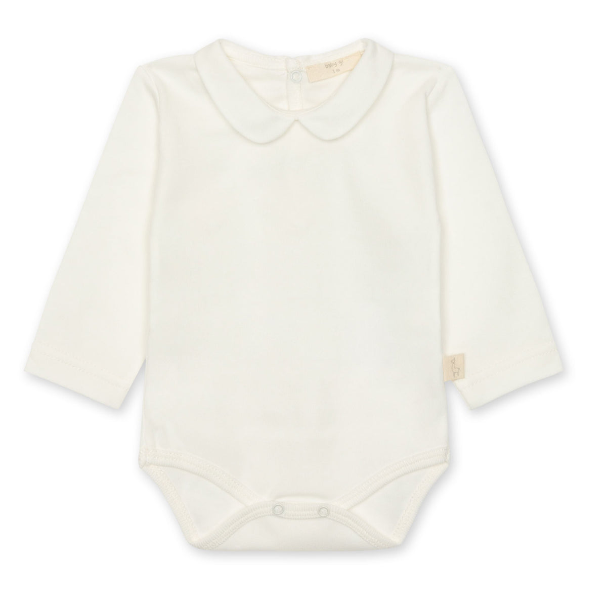Ivory Bodysuit with Woven Collar