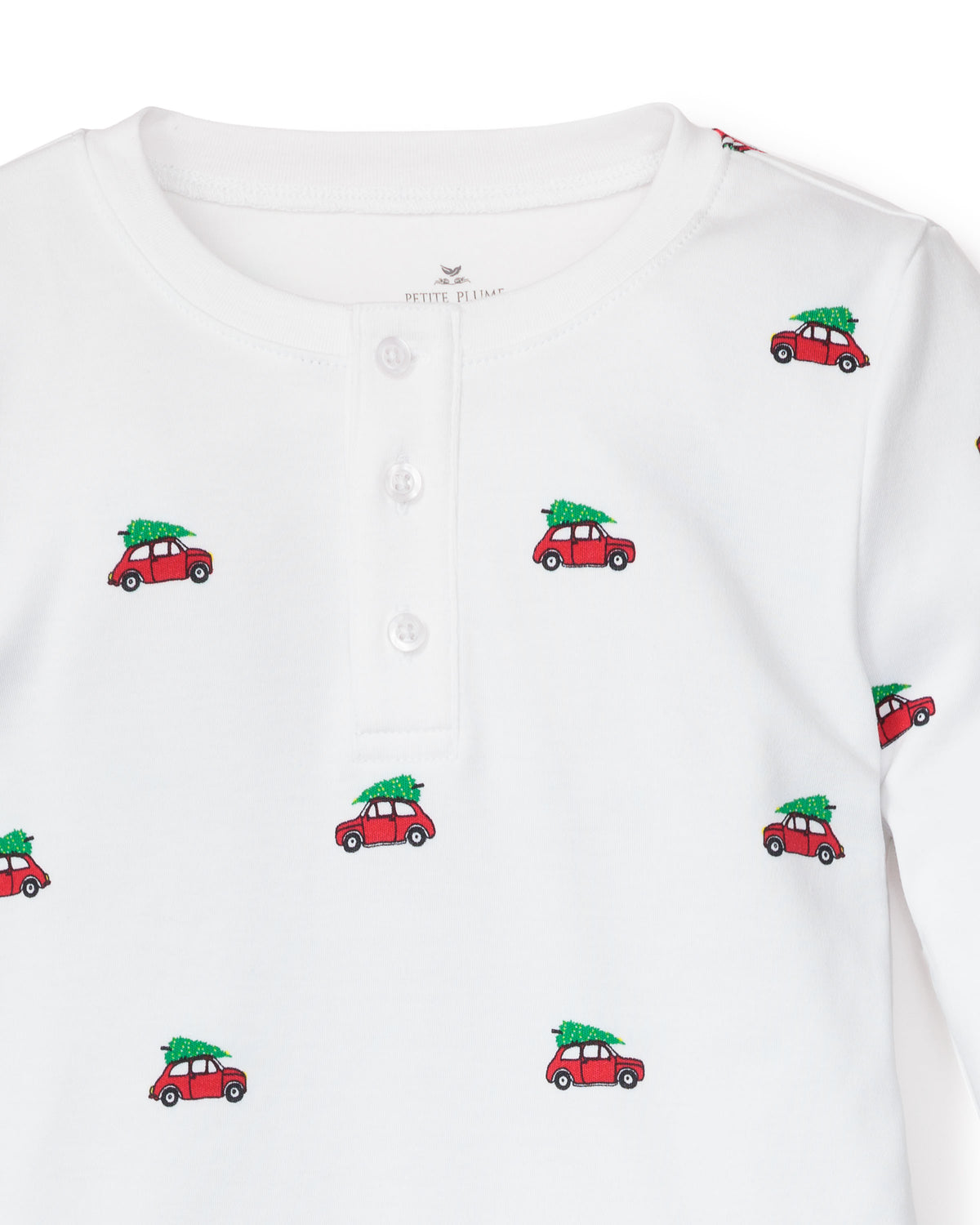 Truck Christmas Tree Pima Knit Pajamas