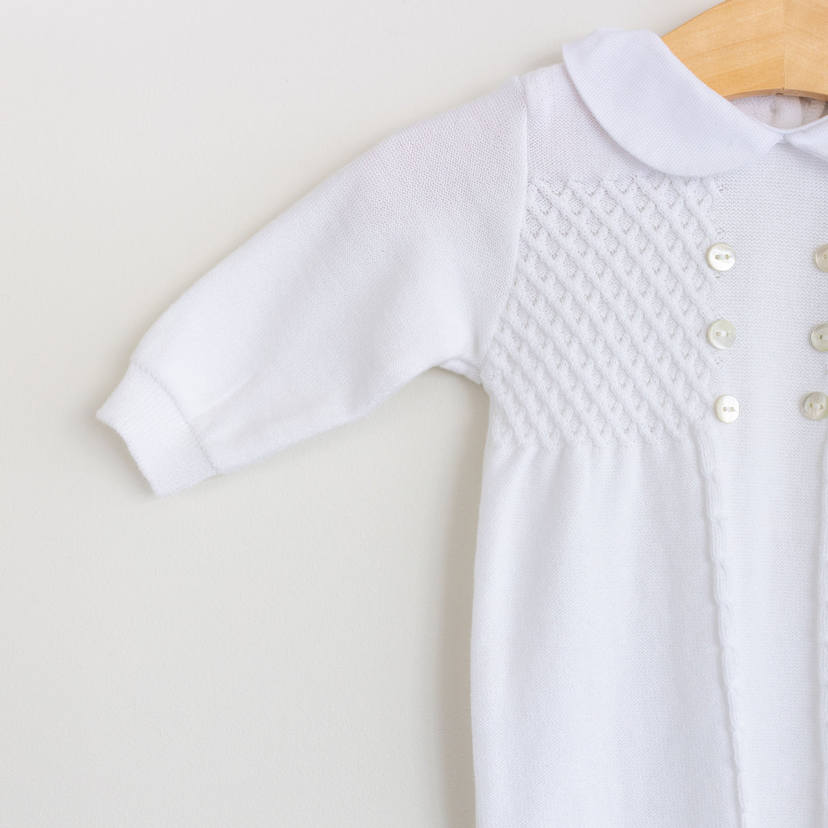 Diamond Lattice Knit Romper